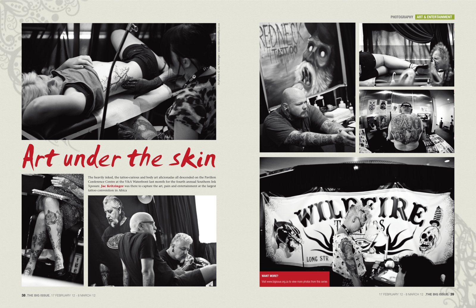 Sheets Big issue magazine 2 in photography by Jac Kritzinger