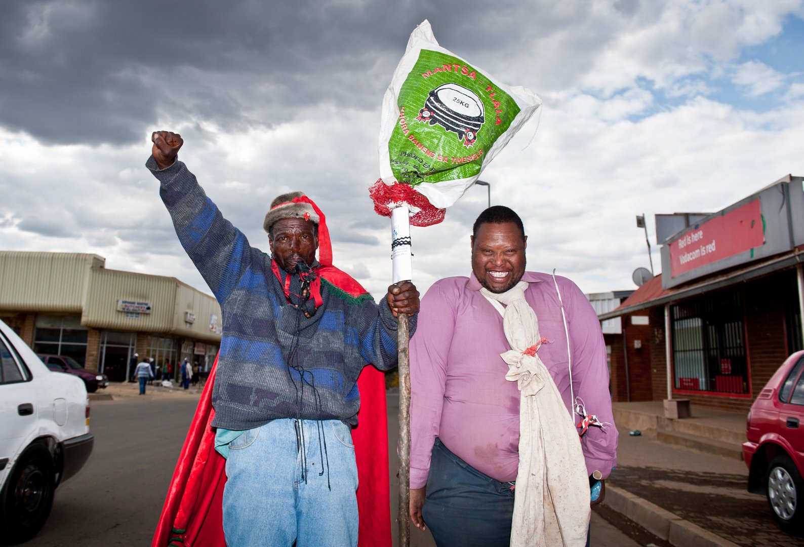 Town drunks in Lesotho in portrait photography by Jac Kritzinger